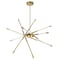 Cwi Lighting Oskil LED Integrated Chandelier With Satin Gold Finish 1375P31-6-602 - alternate 4